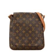 Pre-owned Canvas louis-vuitton-bags Louis Vuitton Vintage , Brown , Da...