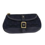 Pre-owned Canvas pouches Louis Vuitton Vintage , Blue , Dames