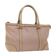 Pre-owned Canvas gucci-bags Gucci Vintage , Pink , Dames