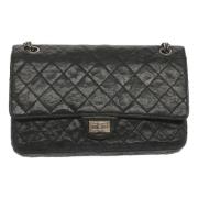 Pre-owned Leather chanel-bags Chanel Vintage , Black , Dames