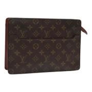 Pre-owned Canvas clutches Louis Vuitton Vintage , Brown , Dames