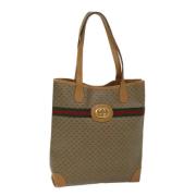 Pre-owned Leather totes Gucci Vintage , Brown , Dames