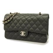 Pre-owned Leather chanel-bags Chanel Vintage , Black , Dames