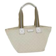 Pre-owned Canvas gucci-bags Gucci Vintage , Beige , Dames