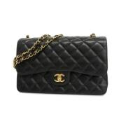 Pre-owned Leather chanel-bags Chanel Vintage , Black , Dames