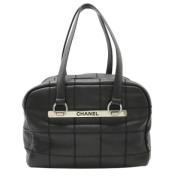 Pre-owned Leather chanel-bags Chanel Vintage , Black , Dames