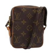 Pre-owned Canvas shoulder-bags Louis Vuitton Vintage , Brown , Dames