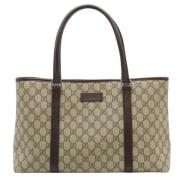 Pre-owned Canvas gucci-bags Gucci Vintage , Beige , Dames