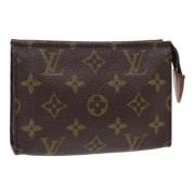 Pre-owned Canvas clutches Louis Vuitton Vintage , Brown , Dames