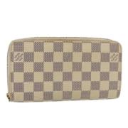 Pre-owned Canvas wallets Louis Vuitton Vintage , White , Dames