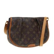 Pre-owned Canvas shoulder-bags Louis Vuitton Vintage , Brown , Dames