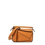 Pre-owned Leather handbags Loewe Pre-owned , Orange , Dames