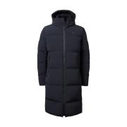 Ultra Warme Zwarte Parka Jas UBR , Black , Heren