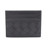 Pre-owned Leather wallets Bottega Veneta Vintage , Black , Dames