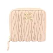 Pre-owned Leather wallets Miu Miu Pre-owned , Pink , Dames