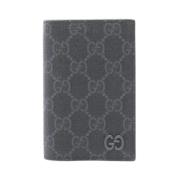 Pre-owned Leather wallets Gucci Vintage , Gray , Dames