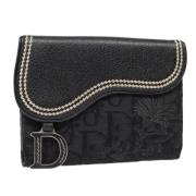 Pre-owned Canvas wallets Dior Vintage , Black , Dames