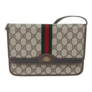 Pre-owned Canvas gucci-bags Gucci Vintage , Beige , Dames