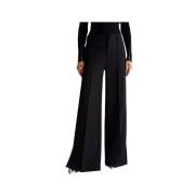 Zwarte Slim Fit Modieuze Broek Liu Jo , Black , Dames