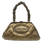 Pre-owned Leather chanel-bags Chanel Vintage , Yellow , Dames