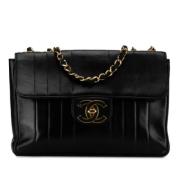 Pre-owned Leather chanel-bags Chanel Vintage , Black , Dames