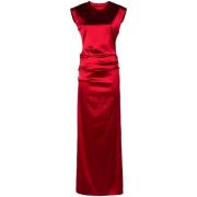 Rode Jurk Verhoog Garderobe Elegante Stijl Max Mara , Red , Dames