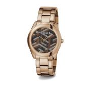 Damesarmbandhorloge Cubed roségoud, bruin 40 mm Gw0607L3 Guess , Brown...