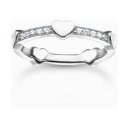 Ring Dames Zilver Harten Cubic Zirkonia Tr2391-051-14-56 Thomas Sabo ,...