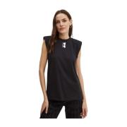 Tops met schouderkussentjes en logodetails Karl Lagerfeld , Black , Da...