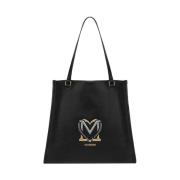 Zwarte schoudertas voor vrouwen Moschino , Black , Dames