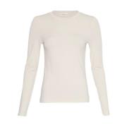 Betrina Lange Mouw Top Moss Copenhagen , Beige , Dames