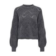 Hunter Life Pullover Gebreide Trui Only , Gray , Dames