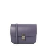 Pre-owned Leather celine-bags Celine Vintage , Purple , Dames