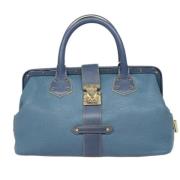 Pre-owned Leather louis-vuitton-bags Louis Vuitton Vintage , Blue , Da...