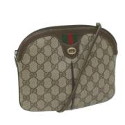 Pre-owned Leather gucci-bags Gucci Vintage , Beige , Dames