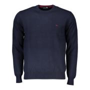 Blauwe ronde hals trui voor mannen met logo - XXL Harmont & Blaine , B...