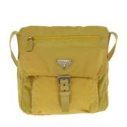 Pre-owned Canvas prada-bags Prada Vintage , Yellow , Dames