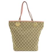 Pre-owned Canvas gucci-bags Gucci Vintage , Beige , Dames