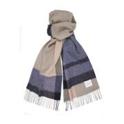 Lamswol Off White Shawl Sjaal Profuomo , Multicolor , Heren