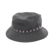 Pre-owned Nylon hats Hermès Vintage , Black , Dames