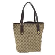 Pre-owned Canvas gucci-bags Gucci Vintage , Beige , Dames