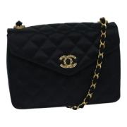 Pre-owned Fabric chanel-bags Chanel Vintage , Black , Dames