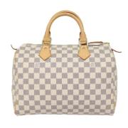 Pre-owned Canvas louis-vuitton-bags Louis Vuitton Vintage , White , Da...