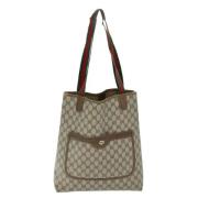 Pre-owned Leather gucci-bags Gucci Vintage , Beige , Dames