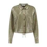 Mini Blouse met lange mouwen Amaya Amsterdam , Green , Dames