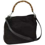 Pre-owned Nylon gucci-bags Gucci Vintage , Brown , Dames