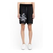 Gebreide Shorts met Geribbelde Taille Y-3 , Black , Dames