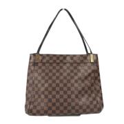 Pre-owned Canvas shoulder-bags Louis Vuitton Vintage , Brown , Dames