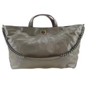 Pre-owned Leather chanel-bags Chanel Vintage , Gray , Dames