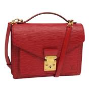 Pre-owned Leather louis-vuitton-bags Louis Vuitton Vintage , Red , Dam...